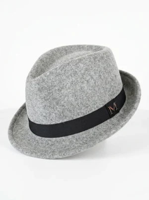 Chapeau fedora coton feutré homme élégant - Vue 1 - chapeau fedora