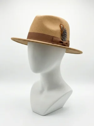 Chapeau fedora textile souple unisexe élégant pour cérémonie - Vue 1 - chapeau fedora